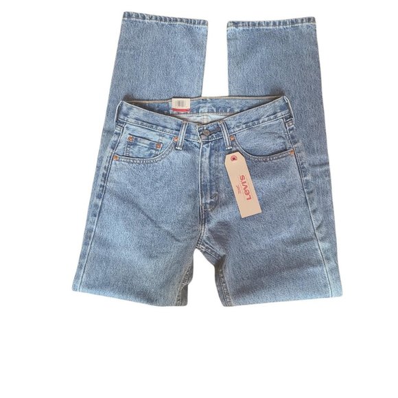 Levi's 505 Men Denim Pants Regular Straight Leg Fit Black W 29 x L 32